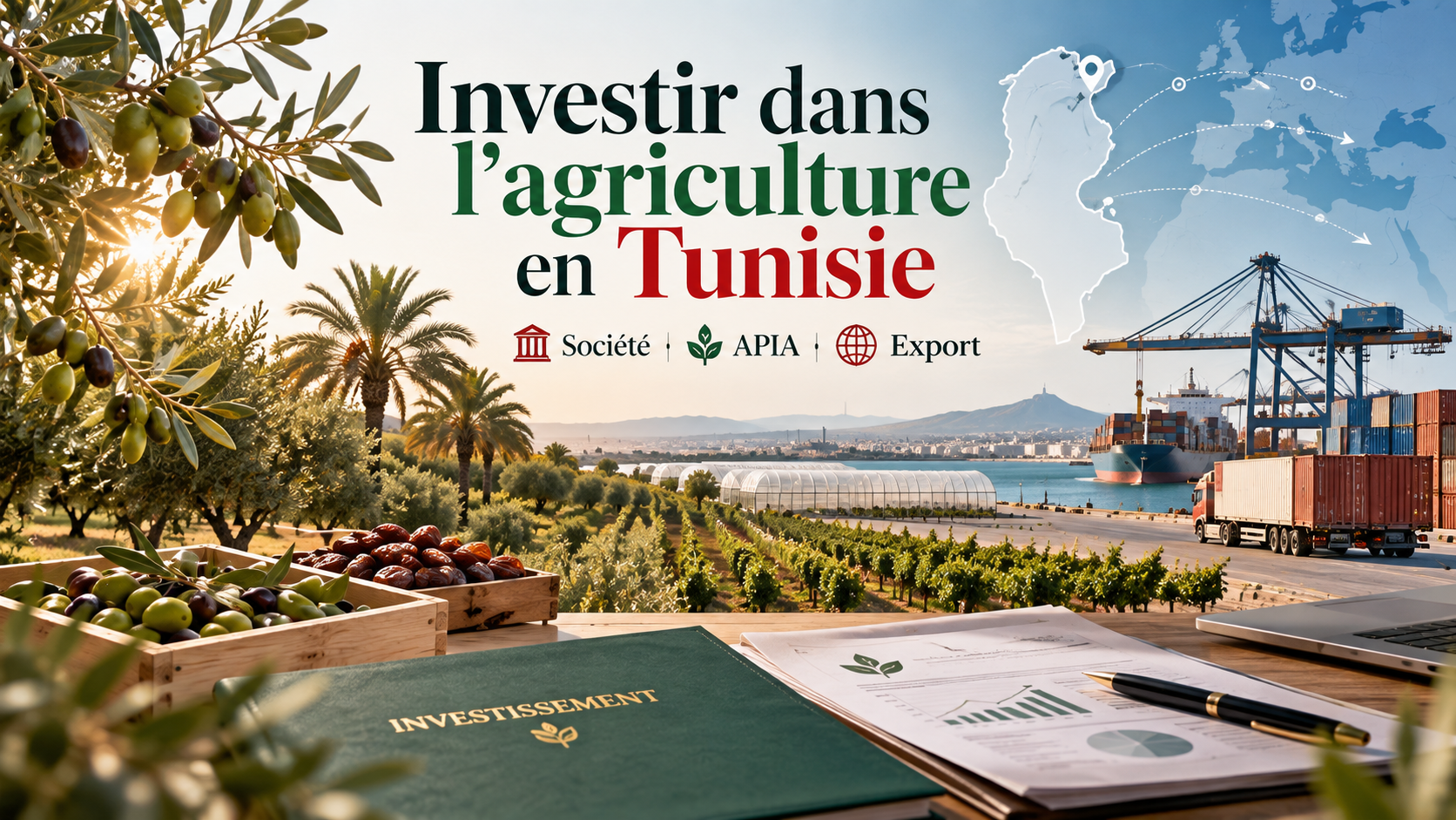 Investissement agricole en Tunisie : société, APIA et export